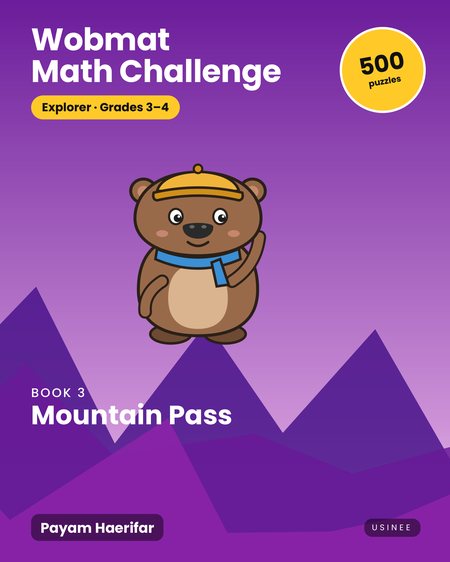 Front cover of Wobmat Math Challenge, Explorer Book 3: Mountain Pass
