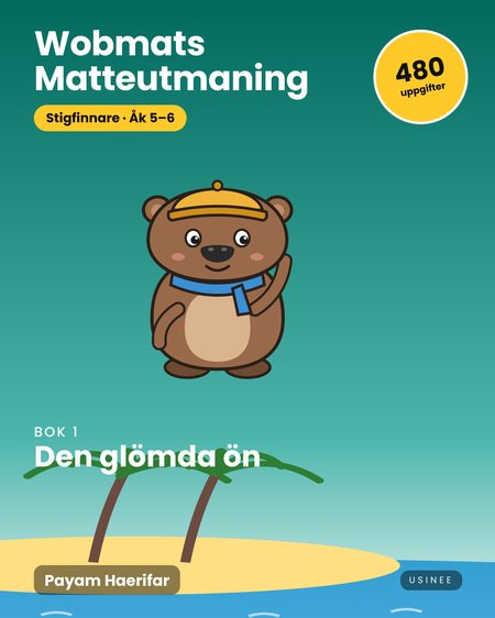 Omslaget till Wobmats Matteutmaning, Stigfinnare Bok 1: Den glömda ön