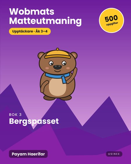 Omslaget till Wobmats Matteutmaning, Upptäckare Bok 3: Bergspasset